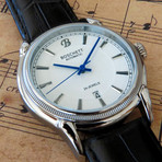 Boschett Timepieces Legacy Automatic // White + Stainless Steel