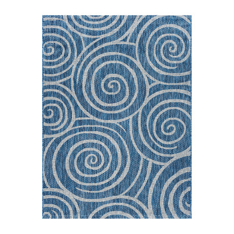 Veranda Varya Transitional Rug // Indigo (2'7"L x 7'3"W)