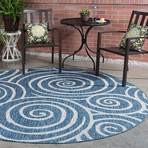 Veranda Varya Transitional Rug // Indigo (2'7"L x 7'3"W)