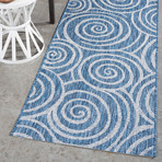 Veranda Varya Transitional Rug // Indigo (2'7"L x 7'3"W)