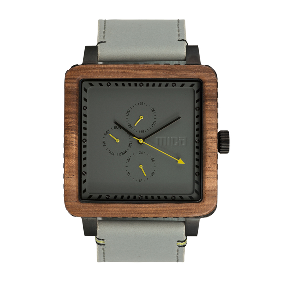 Mica Move Wood + Leather Watches Touch of Modern