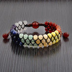 Triple Row Beaded Unity Bracelet // Multicolor