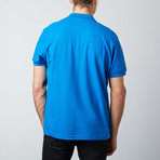3-Star Patch Polo // Blue (M)