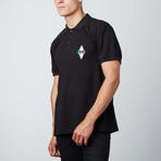 Italian Patch Polo // Black (S)