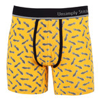 Peanuts Boxer Brief // Yellow + Black (M)