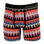 Diamonds Boxer Brief // Red + Blue + Black (XL)