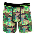 Cubix Boxer Brief // Green Multi (S)