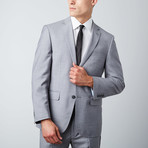 Tailored-Fit Classic Suit // Light Grey (US: 36R)