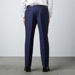 Tailored-Fit Tonal Plaid Suit // Navy (US: 38S)