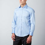 Slim Fit Button-Up Shirt // Light Blue (L)
