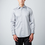 Classic Fit Button-Up Shirt // Light Grey (L)