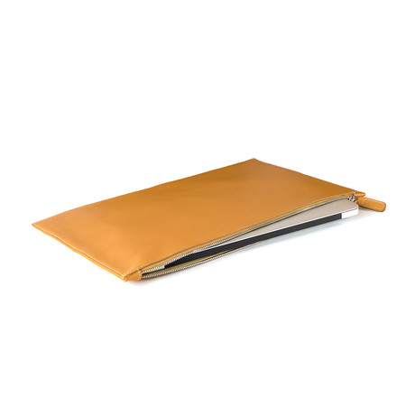 Classic Laptop Sleeve // Light Brown (Black Interior)