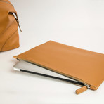 Classic Laptop Sleeve // Light Brown (Black Interior)