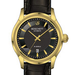 Boschett Timepieces Legacy Automatic // Black + Yellow Gold