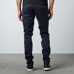 Fun Distressed Chino // Midnight Indigo (31WX32L)