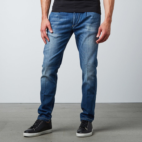 Shanghai Faded Denim Chino // Medium Wash (30WX32L)