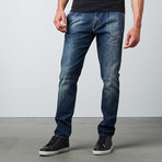 Shanghai Faded Denim Chino // Dark Wash (35WX34L)