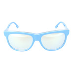 Rounded Square Retro Classic // Sky Blue + Mirror