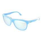 Rounded Square Retro Classic // Sky Blue + Mirror