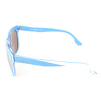 Rounded Square Retro Classic // Sky Blue + Mirror