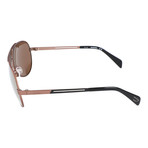 Thin Rim Square Aviator // Copper