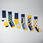 Getaway Sonic Crew Socks // Pack of 6