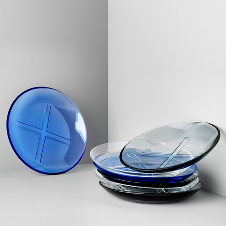 Bruk Salad Plate // Set of 4 (Clear)