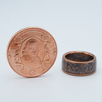 Ben Franklin Bank Note Coin Ring // Copper (Size 9)