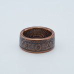 Ben Franklin Bank Note Coin Ring // Copper (Size 9)