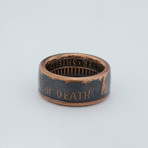 Liberty Or Death Coin Ring // Copper (Size 9)