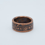 Memento Mori The Last Laugh Coin Ring // Copper (Size 9)