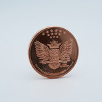 Memento Mori The Last Laugh Coin Ring // Copper (Size 9)