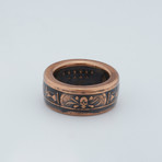 Memento Mori The Last Laugh Coin Ring // Copper (Size 9)