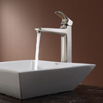 Virtus Single Hole Single-Handle Vessel Bathroom Faucet