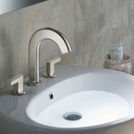 Ino 8" Widespread 2-Handle Bathroom Faucet + Custom Laminar Flow (Oil Rubbed Bronze)