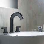 Ino 8" Widespread 2-Handle Bathroom Faucet + Custom Laminar Flow (Oil Rubbed Bronze)