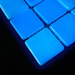 Opus One // Photoluminescent Tiles // Set of 10 (Ocean Blue Matte)