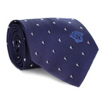 Shadow Diamond Tie // Navy + White