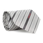 Multi Stripe Tie // Grey + Charcoal