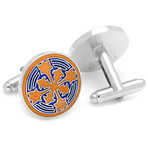 Firenze Petal Cufflinks // Orange Multi