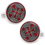 Firenze Petal Cufflinks // Red Multi