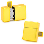 USB Flash Drive Cufflinks (4GB // Silver)