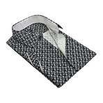 Wavey Button-Up Shirt // Black (M)