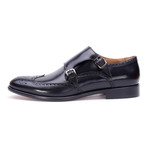 Douglas Wing-Tip Double Monkstrap // Black (Euro: 41)