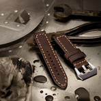 Aeromeister Watch Strap // Vintage Brown Leather // S19