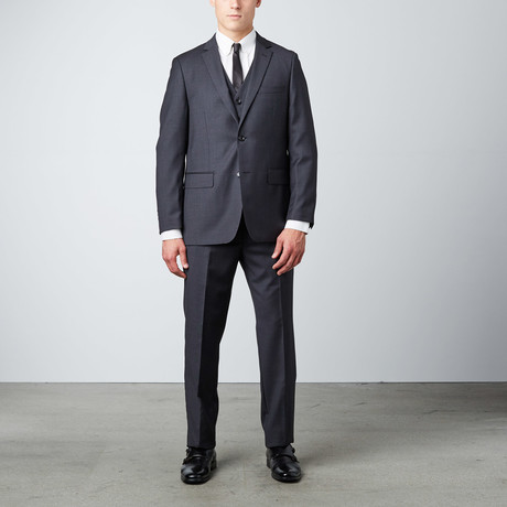 3 Piece Classic Fit Suit // Charcoal (US: 38S)