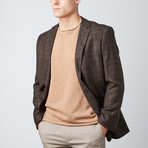 Windowpane Sport Jacket // Brown (US: 40R)