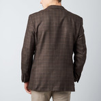 Windowpane Sport Jacket // Brown (US: 38R)