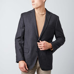 Checkered Sport Jacket // Black + Grey (US: 40S)