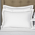 Hotel Classic // White + Ash Grey (Euro Sham)